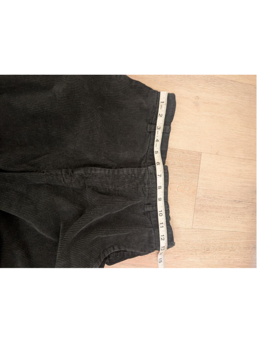 CP Shades Polly Wide Wale Corduroy Pant Black Size S Wide Leg High Waisted - Picture 6 of 9